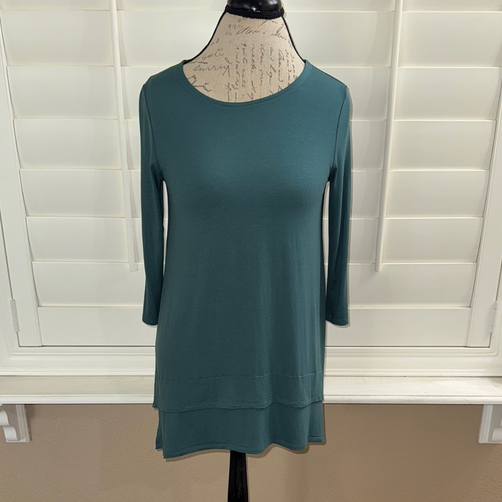Eileen Fisher 3/4 Sleeve Tunic Top